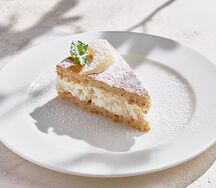 Торт с рикоттой и грушей