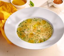 Домашний куриный суп 