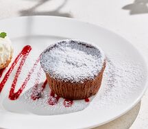 Горячий шоколадный кекс