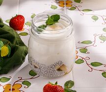 Домашний йогурт с бананом