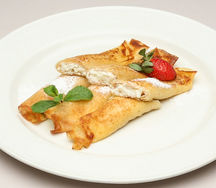 Блины с творогом