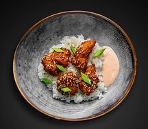 Хрустящая курочка терияки с рисом