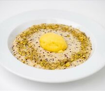 Каша с киноа и сорбетом