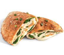 Кальцоне с курицей и шпинатом