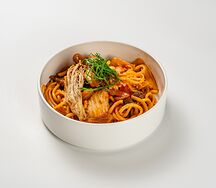 Удон с Кимчи и курицей