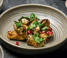 Рулетики из баклажанов