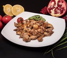 Телятина с грибами