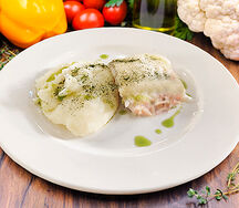 Горбуша под сыром с картофельным пюре Бизнес-ланч