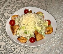 Цезарь с тигровыми креветками