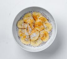 Кокосовый пудинг с чиа и манго