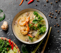 Суп Том Кха с креветками