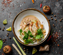 Салат с креветками