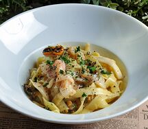 Карбонара с морепродуктами