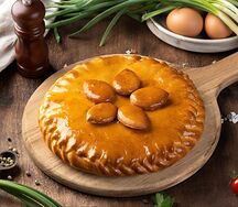 Пирог с зеленым луком и яйцом