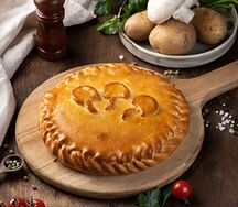 Пирог с картофелем и грибами