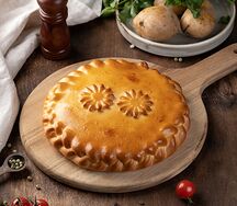 Пирог с картофелем и курицей