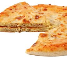 Осетинский пирог с курицей и грибами 28см