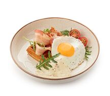 Картофельная вафля с беконом