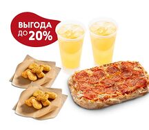 Комбо с пиццей и наггетсами