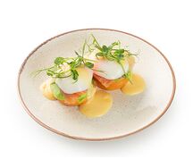 Бриошь с лососем