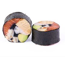 Сашими-ролл с японским омлетом