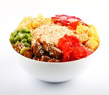 Поке с икорным соусом