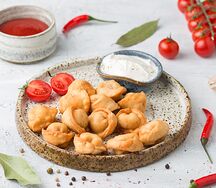 Пельмени жареные