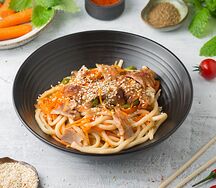 Лапша вок с курицей и овощами