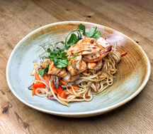 Вок Лапша Удон с тигровыми креветками