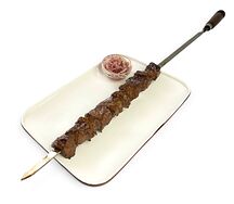 Шашлык из говяжьей печени