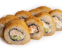 Жареный ролл с крабом