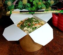 Wok гречневый с курицей и овощами микс под соусом терияки