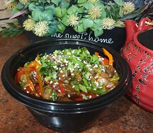 Рис со свининой и овощами