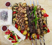 Мясное ассорти с овощами гриль Max