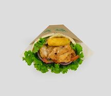 Пита с курицей и хашбрауном