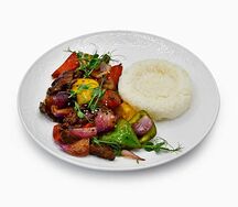 Говядина терияки с рисом