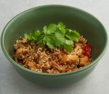 Вок Жареный рис с курицей