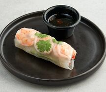 Ролл-фреш с креветками и личи
