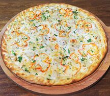 Пицца с курицей и болгарским перцем