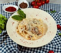 Фетучини с курицей