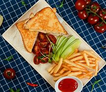 Сэндвич с сыром и индейкой