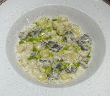 Ньокки с телятиной и грибами