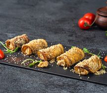 Рулет из баклажанов