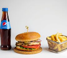 Бургер комбо говяжий