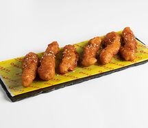 Стрипсы в кисло-сладком соусе