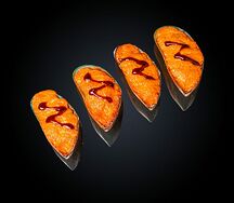 Мидии запеченные 4 шт