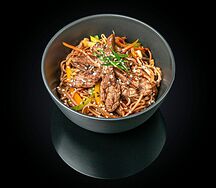 Лапша гречневая с говядиной