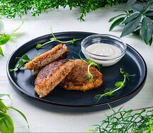 Драники с начинкой из растительного фарша
