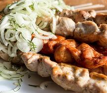 Шашлык из куриной грудинки