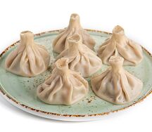 Вареные хинкали с говядиной